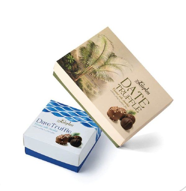 ترافل خرمایی مغزدار باروکش شکلات